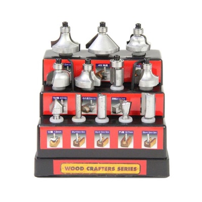 ウッドクラフター 超硬ルータービットセット [作業工具 先端工具] TRB-12S 