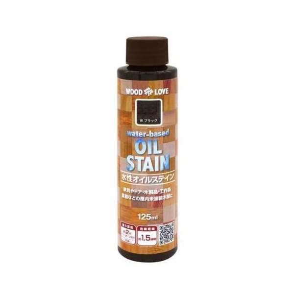 ニッペホームプロ WL 水性オイルステイン Ｗブラック 125ml 