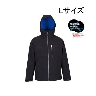コヤナギ スパークシェルジャケット SJ-360 [防風 防寒 撥水 上着] ブラック Lサイズ 