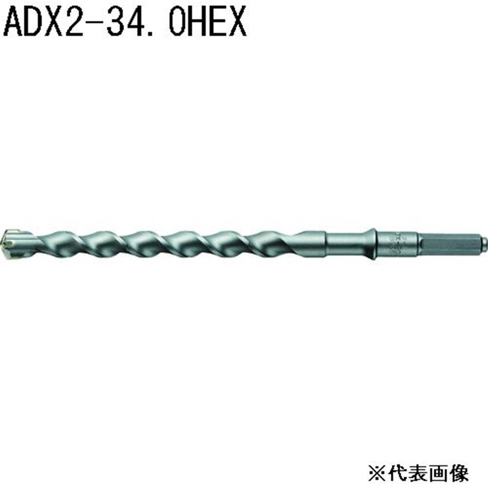 サンコーテクノ(SANKO TECHNO) アンカードリルADX2-HEX 全長320タイプ [先端工具 パーツ 穴あけ ハンマードリル コンクリート ブロック モルタル] ADX2-34.0HEX
