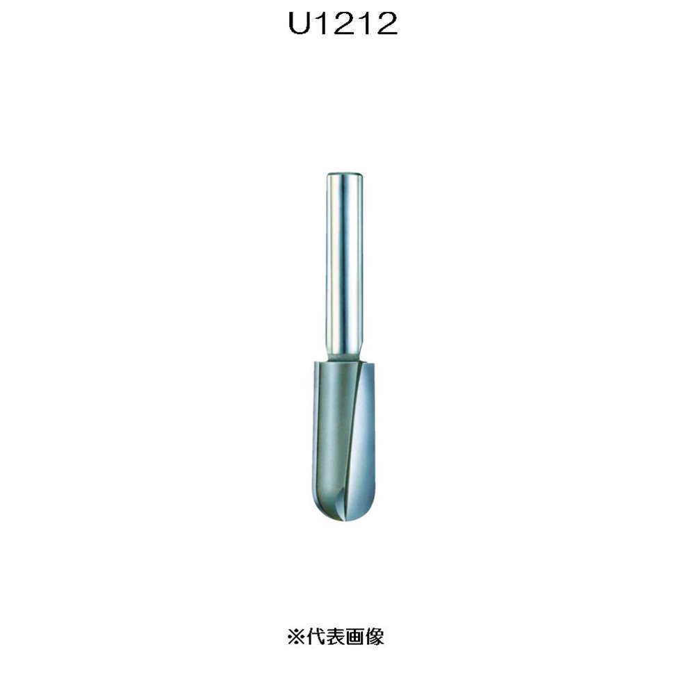 大日商 木工ビット U溝ビット 12×12 R6 [作業工具 ルーター 木工 引き手溝 滑り止め] U1212