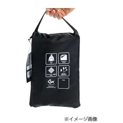 COVER WORK カヴァーワーク パッカブルオックスフォードヤッケ ブラック 3Lサイズ [レインウェア 雨具 合羽 上着 撥水] F-865 