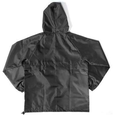 COVER WORK カヴァーワーク パッカブルオックスフォードヤッケ ブラック 5Lサイズ [レインウェア 雨具 合羽 上着 撥水] F-865 