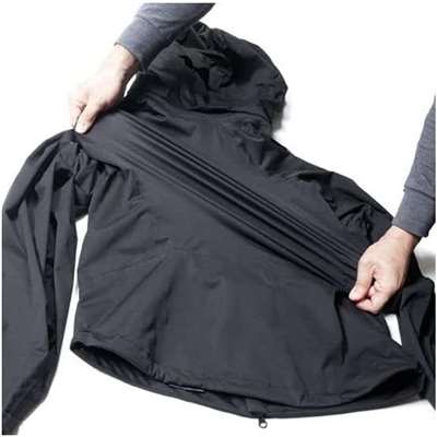 COVER WORK カヴァーワーク 4WAYストレッチレインパーカー ブラック 3Lサイズ [レインウェア 雨具 合羽 上着 撥水 透湿] CR-9000 