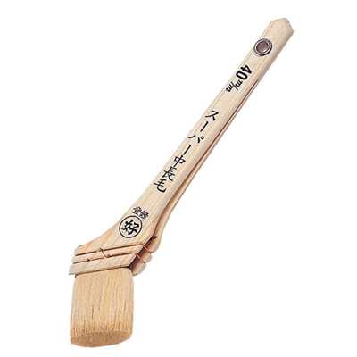 好川産業 白毛 スーパー中長毛 [刷毛 塗装用品 塗料 油性ニス] 40mm 