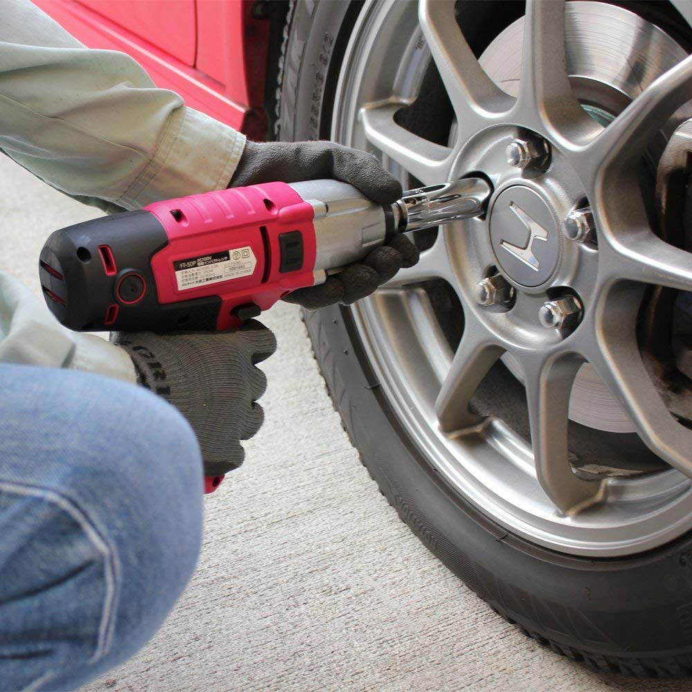 大自工業 メルテック 電動インパクトレンチ AC100V用 ワインレッド FT-50P