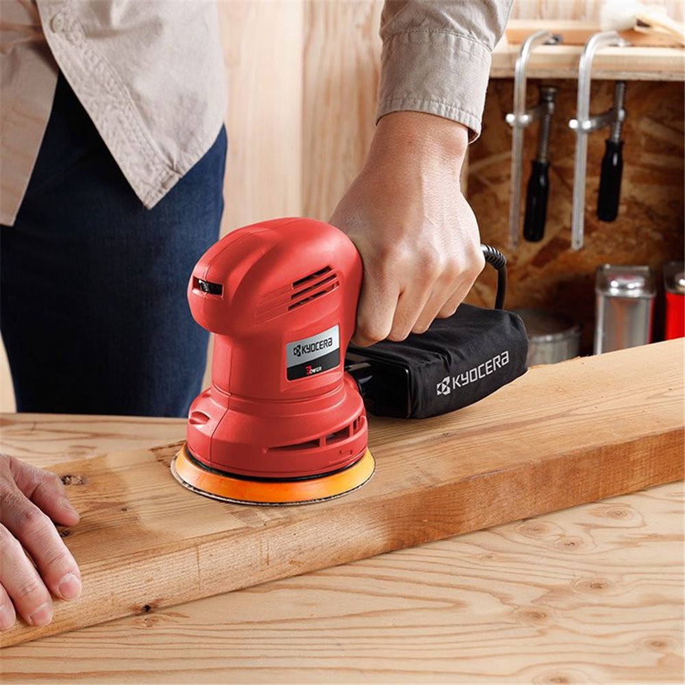 京セラ サンダー [ランダムオービットサンダー ポリッシャー 電動工具 家庭用 DIY 家庭用 作業 木工研磨 車磨き] RSE-1250 