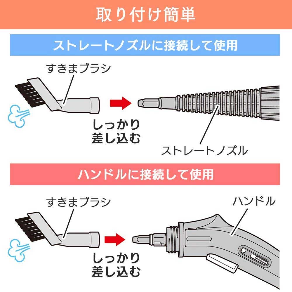 アイリスオーヤマ スチームクリーナー　すきまブラシ3個セットSTMP-022 STMP-022