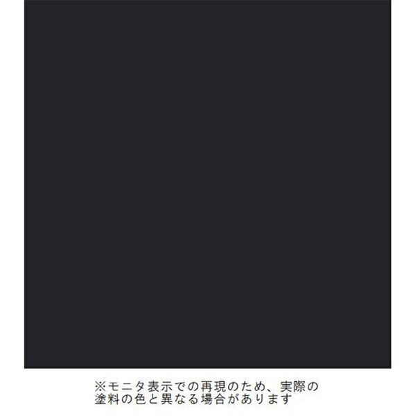 サンデーペイント 水性 ウレタン建物用 1.6L つや消し黒 