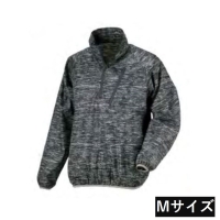 カジメイク 防風プルオーバー Mサイズ [ウィンドブレーカー ジャンパー メンズ レディース 男女兼用 防風 作業着 おしゃれ] 杢グレー 2276 