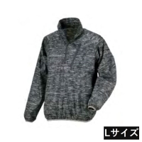 カジメイク 防風プルオーバー Lサイズ [ウィンドブレーカー ジャンパー メンズ レディース 男女兼用 防風 作業着 おしゃれ] 杢グレー 2276 