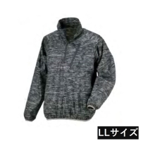 カジメイク 防風プルオーバー LLサイズ [ウィンドブレーカー ジャンパー メンズ レディース 男女兼用 防風 作業着 おしゃれ] 杢グレー 2276 