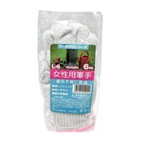 鈴木産業 女性用 軍手 6双組 [作業 手袋 農作業 園芸] L-6 