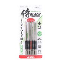 高儀 侍BLACK サキスボ段付ビット 100mm 5本組[電動ドライバー用ビット インパクト ドリル ドライバ プラス] SD-100-5 