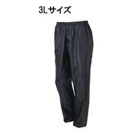 カジメイク 2206 ポリエステルパンツ [屋外作業 防風 撥水 ズボン アウトドア] 3L ブラック 